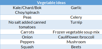 vegetable ideas