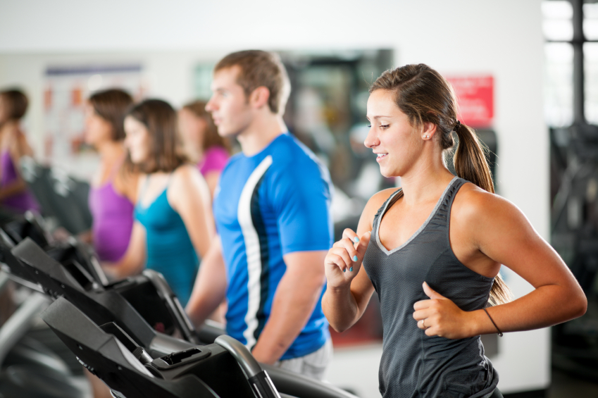 Group of people at the gym