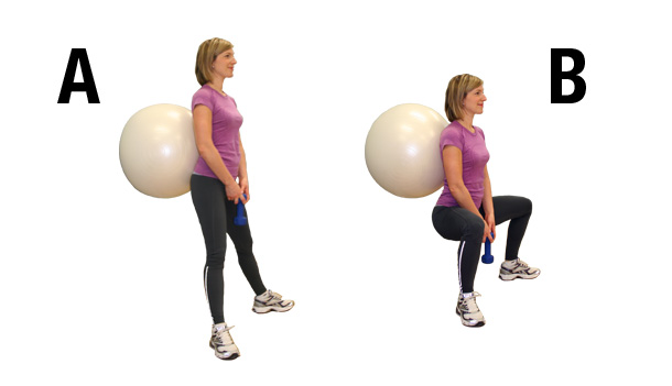 Buttocks exercises - squat