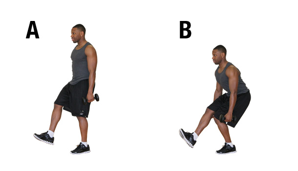 Build your legs- one-leg squat