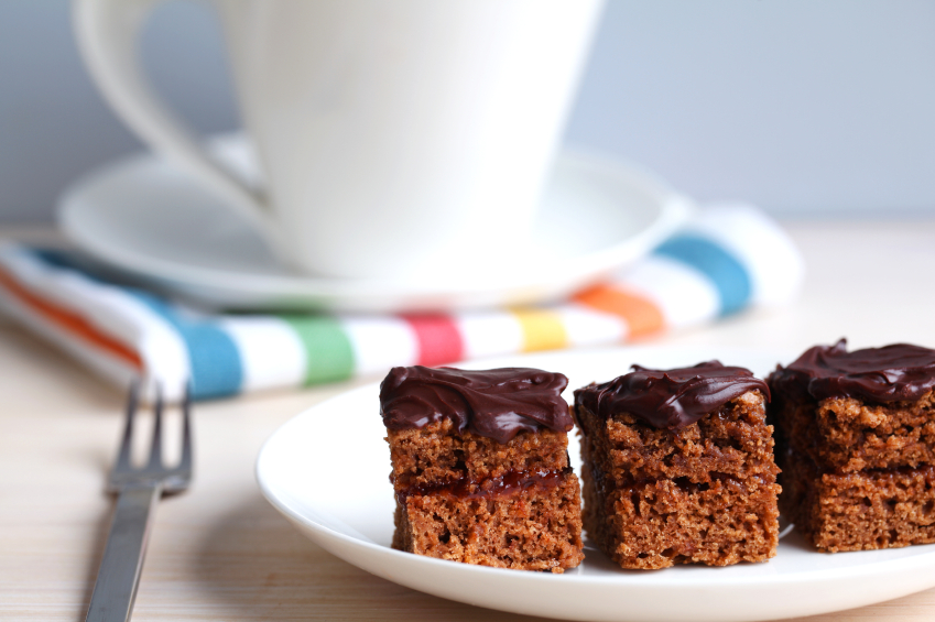 Small pieces of cake