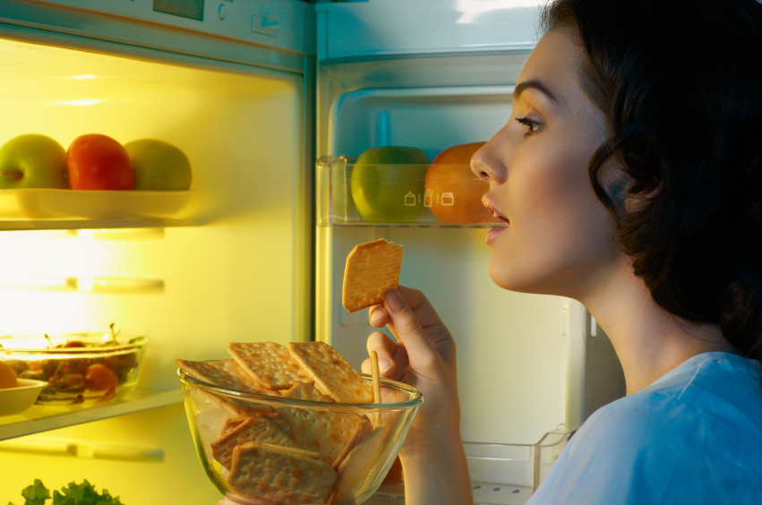 fridge with food