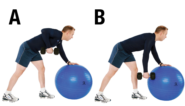 Exercice 3 Traction unilaterale appui ballon