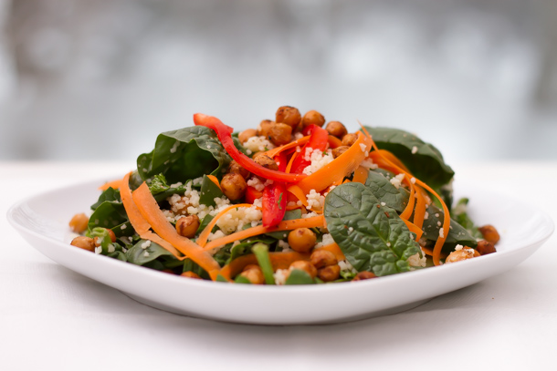 salade poids chiche croustillant
