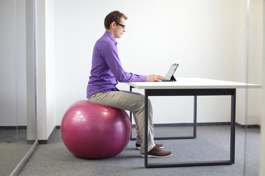Swiss Ball sitting position