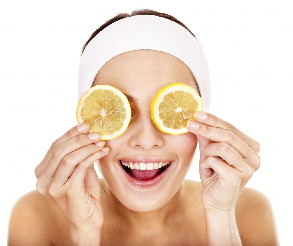 Natural homemade fruit facial masks .