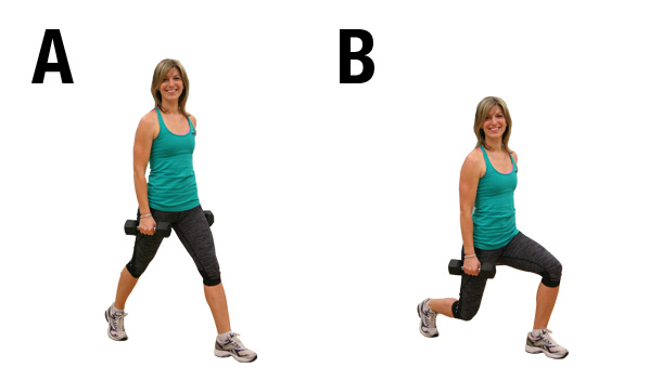 muscle toning exercises - lunge