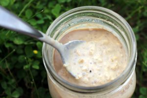 Coffee/Banana Cold Oats