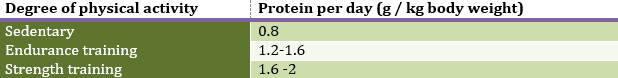 protein per day