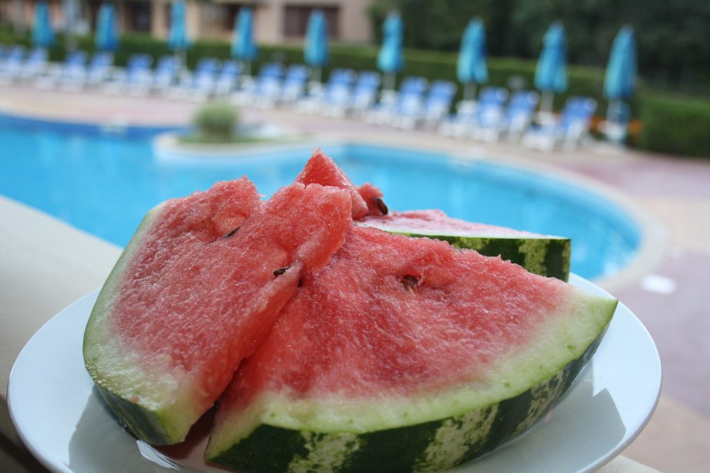 Plat de melon d'eau