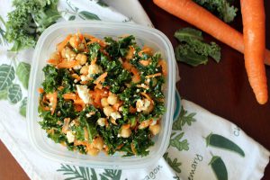 salade de kale et pois chiches