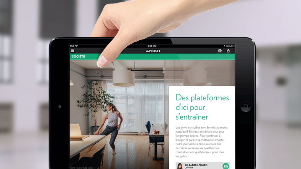 A rave review of ULTIME FIT in LA PRESSE +