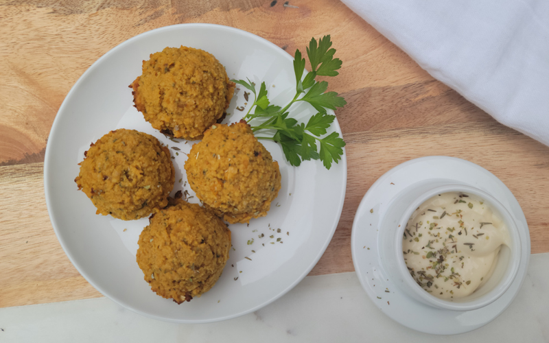 Croquettes de tofu à la courge butternut