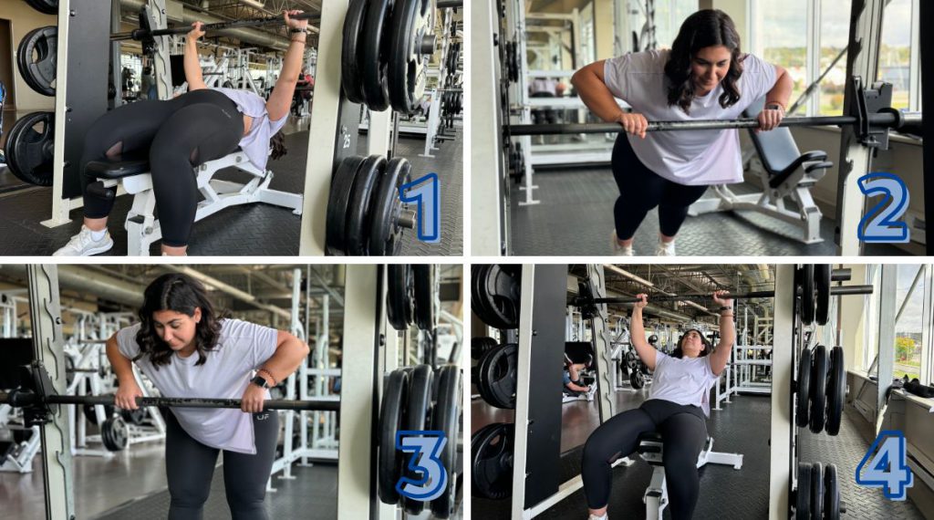 smith machine-exercices haut du corps