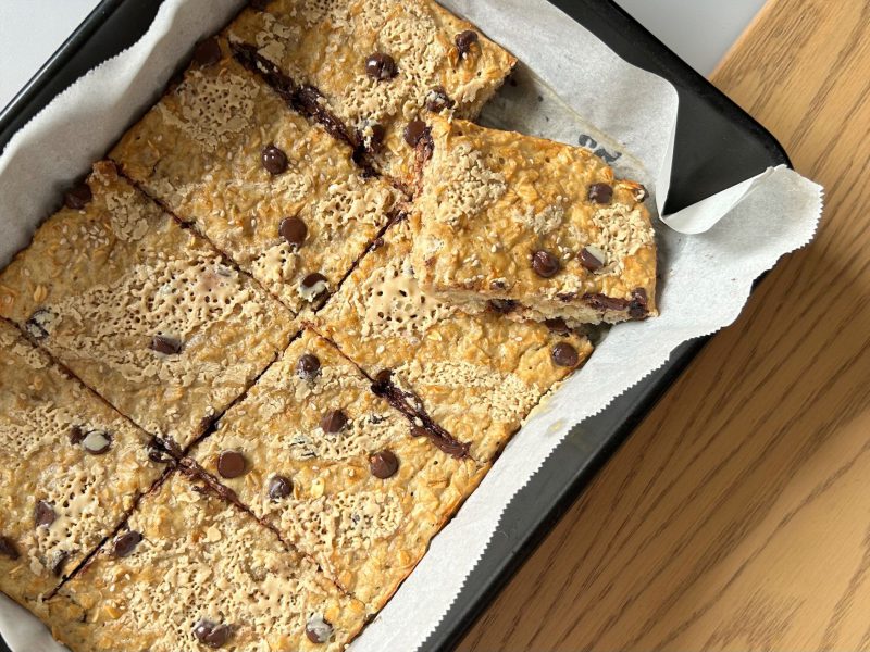 gruau au four tahini et chocolat