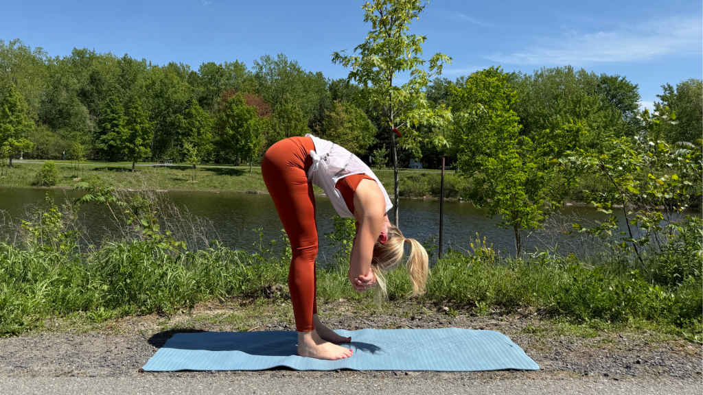 Yoga poses - forward fold