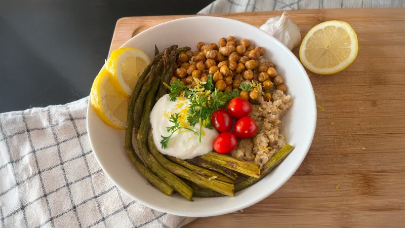 bol végétarien boulgour asperges-vegetarian